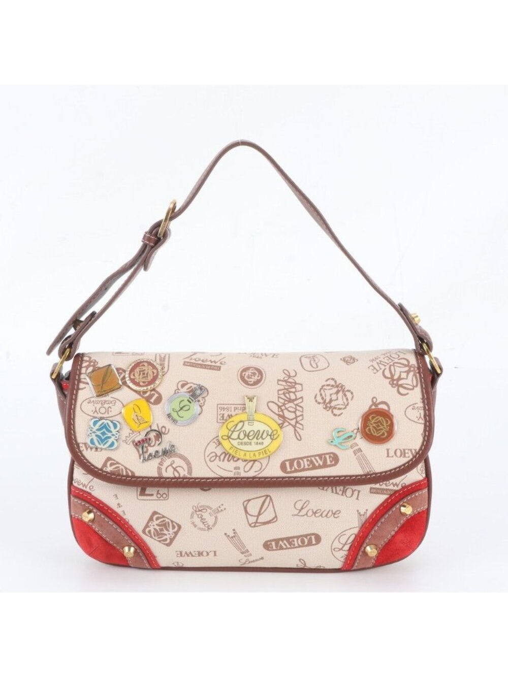 Loewe Anagram Leather Shoulder Bag